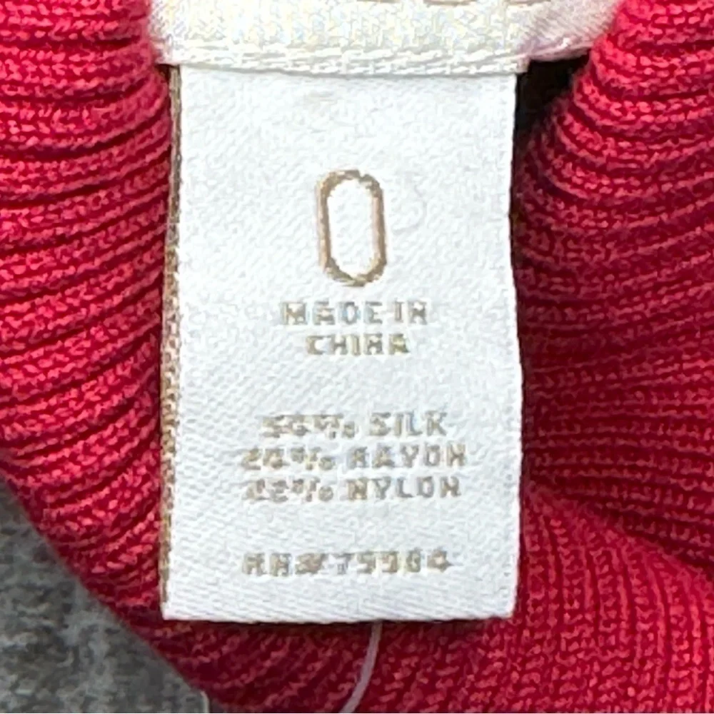 NWT Chicos Silk Blend Turtleneck Sweater size 0/small